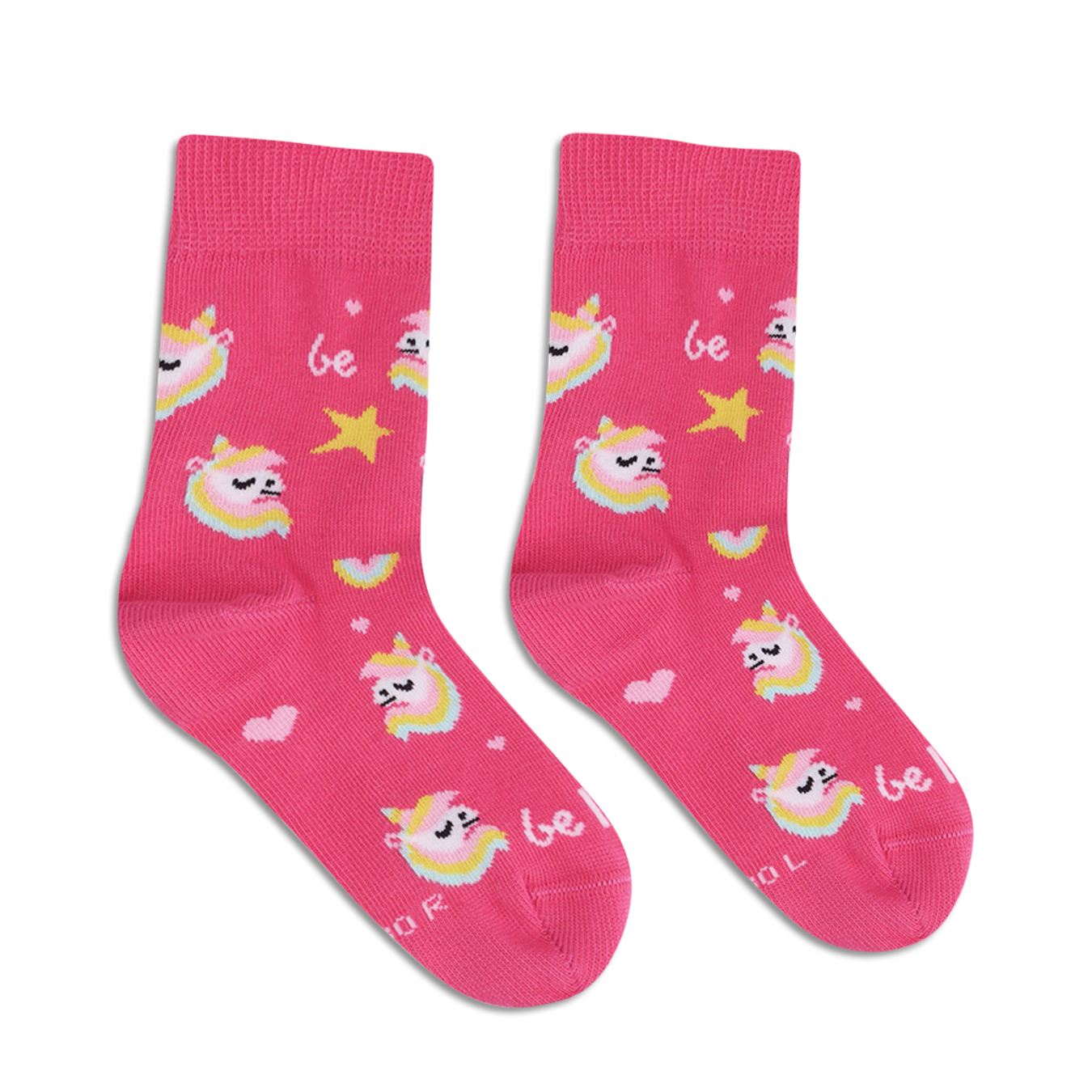 Be Lenka Calcetines Kids Crew 3 Pack - Unicornio Rosa