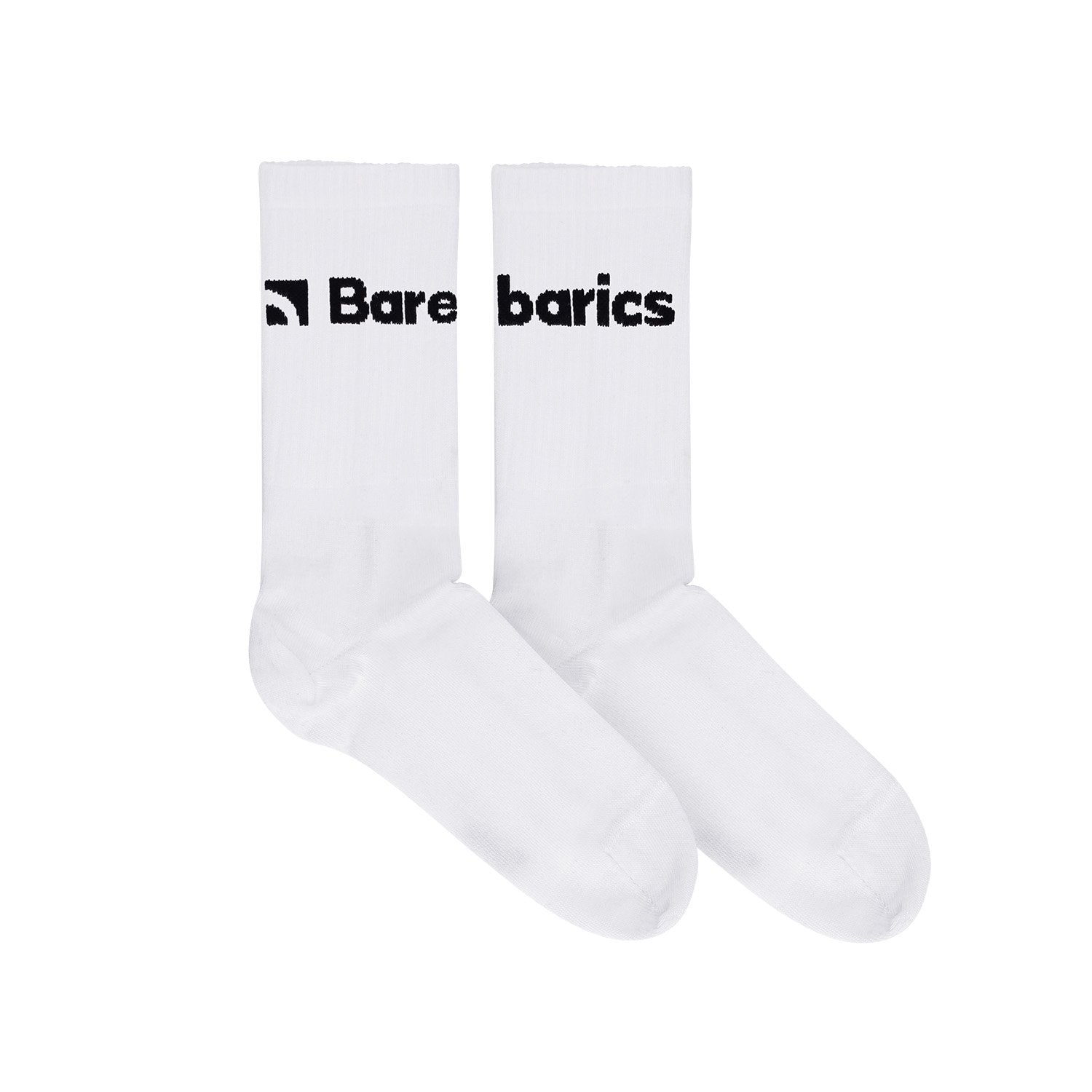 Barebarics Calcetines Crew Big Logo - White