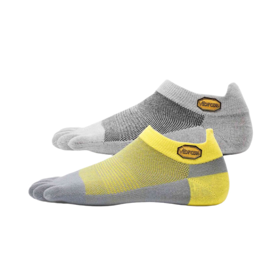 Fivefingers Calcetines Athletic No-Show Pack 2 Socks - Light-Grey/Yellow-Grey