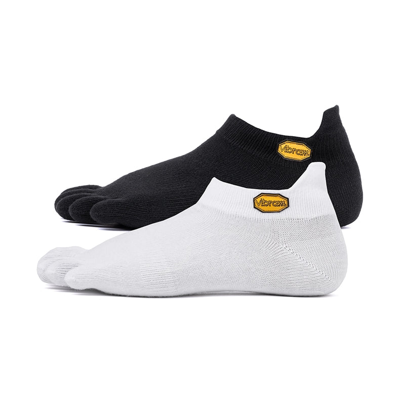 Fivefingers Calcetines Athletic No-Show Pack 2 Socks - White-Black