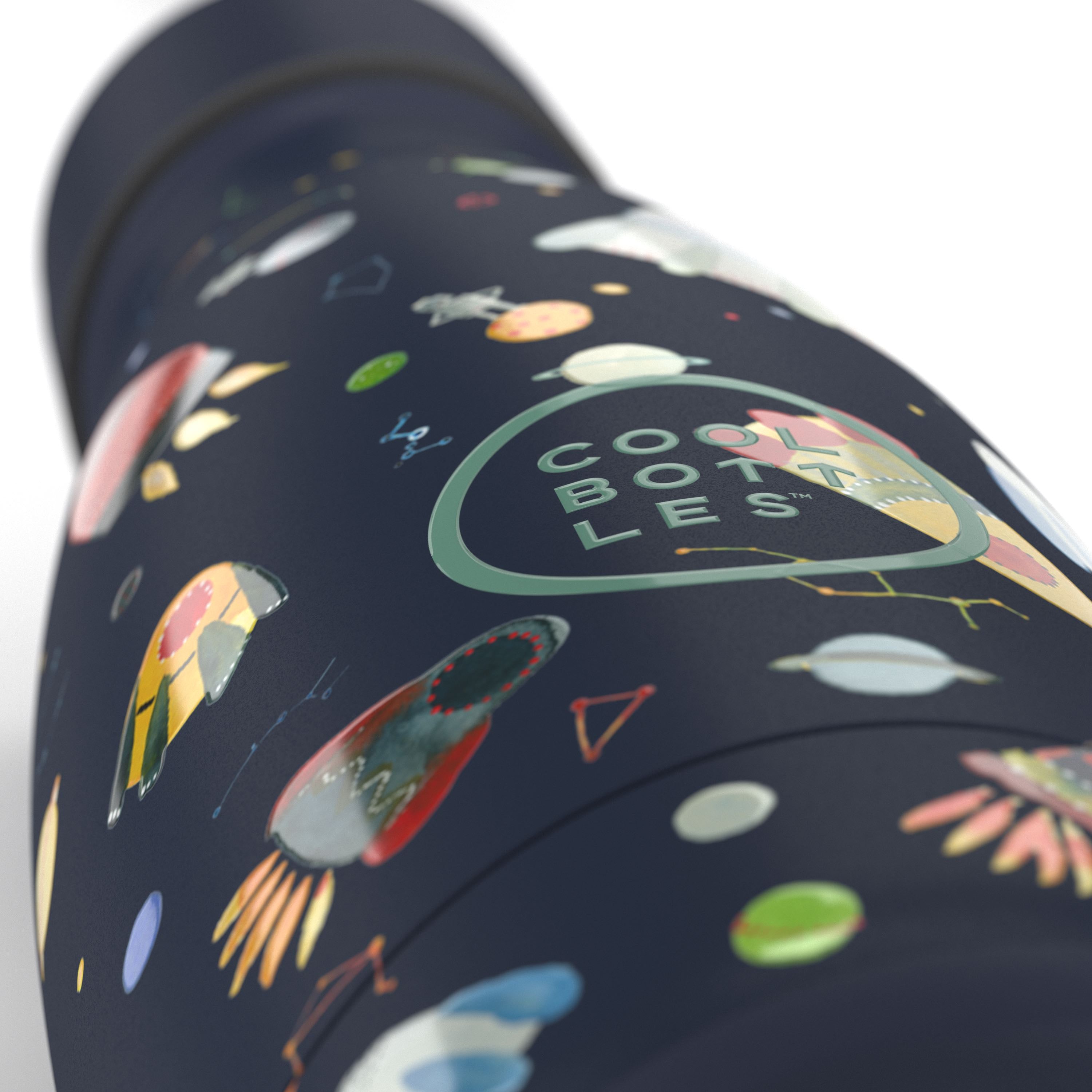 Cool Bottles Botella Kids - Space Rockets 260 ml