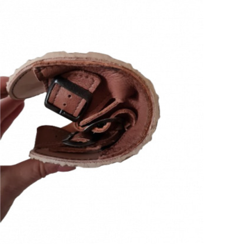 Tomar Creation Sandalias Triple Hebilla - Caramelo