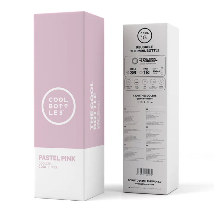 Cool Bottles Botella - Pastel Pink 750 ML
