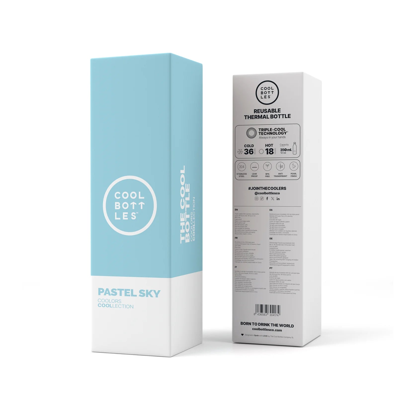 Cool Bottles Botella - Pastel Sky 500 ml