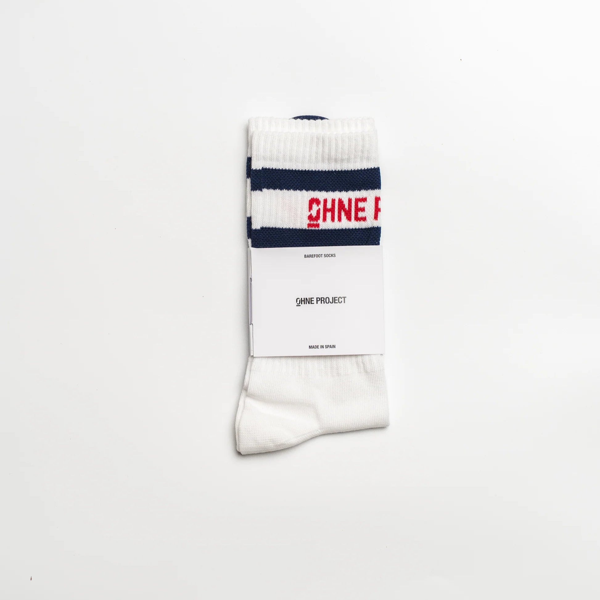 Ohne Project Calcetines Barefoot Retro - White-Navy