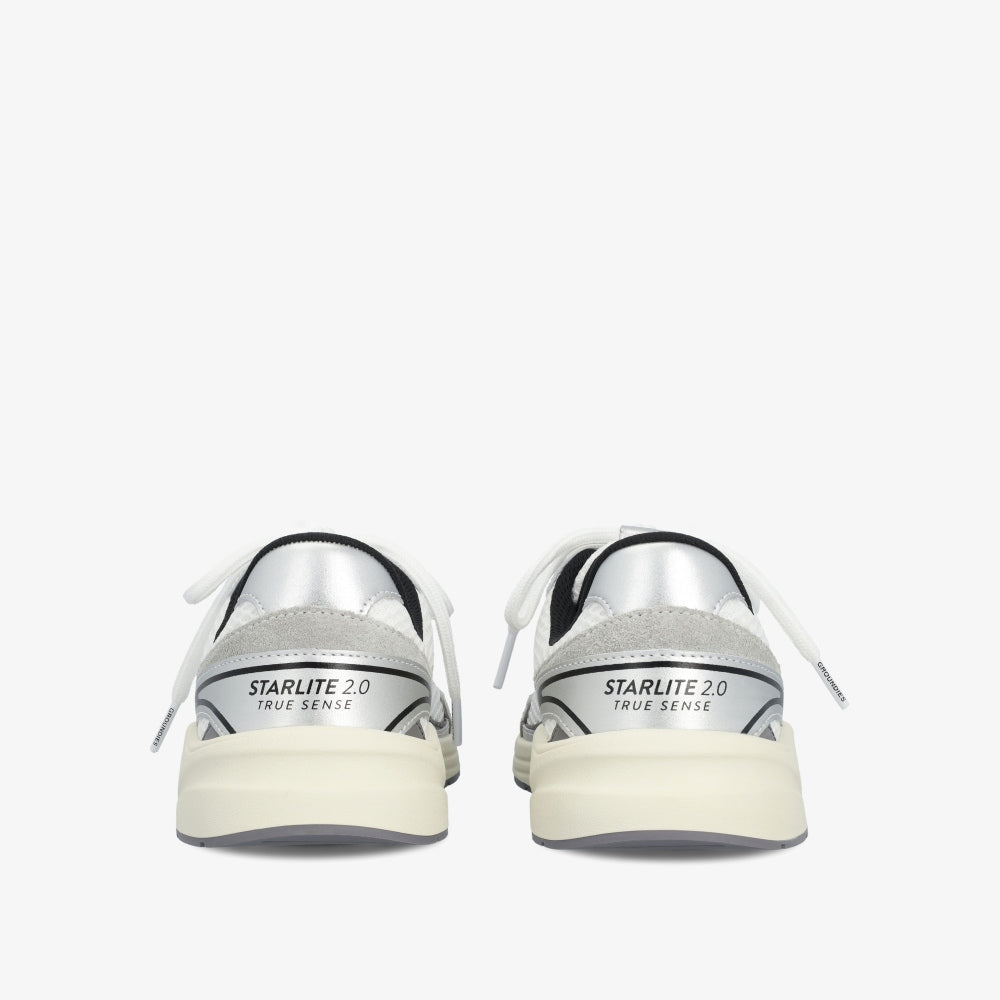 Groundies Starlite 2.0 Mujer - Blanco-Plateado-Negro