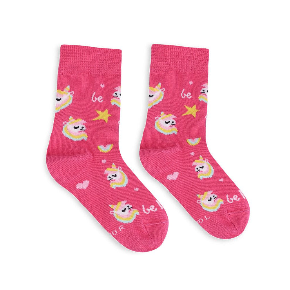 Be Lenka Calcetines Kids Crew - Unicorn BubleGum Pink