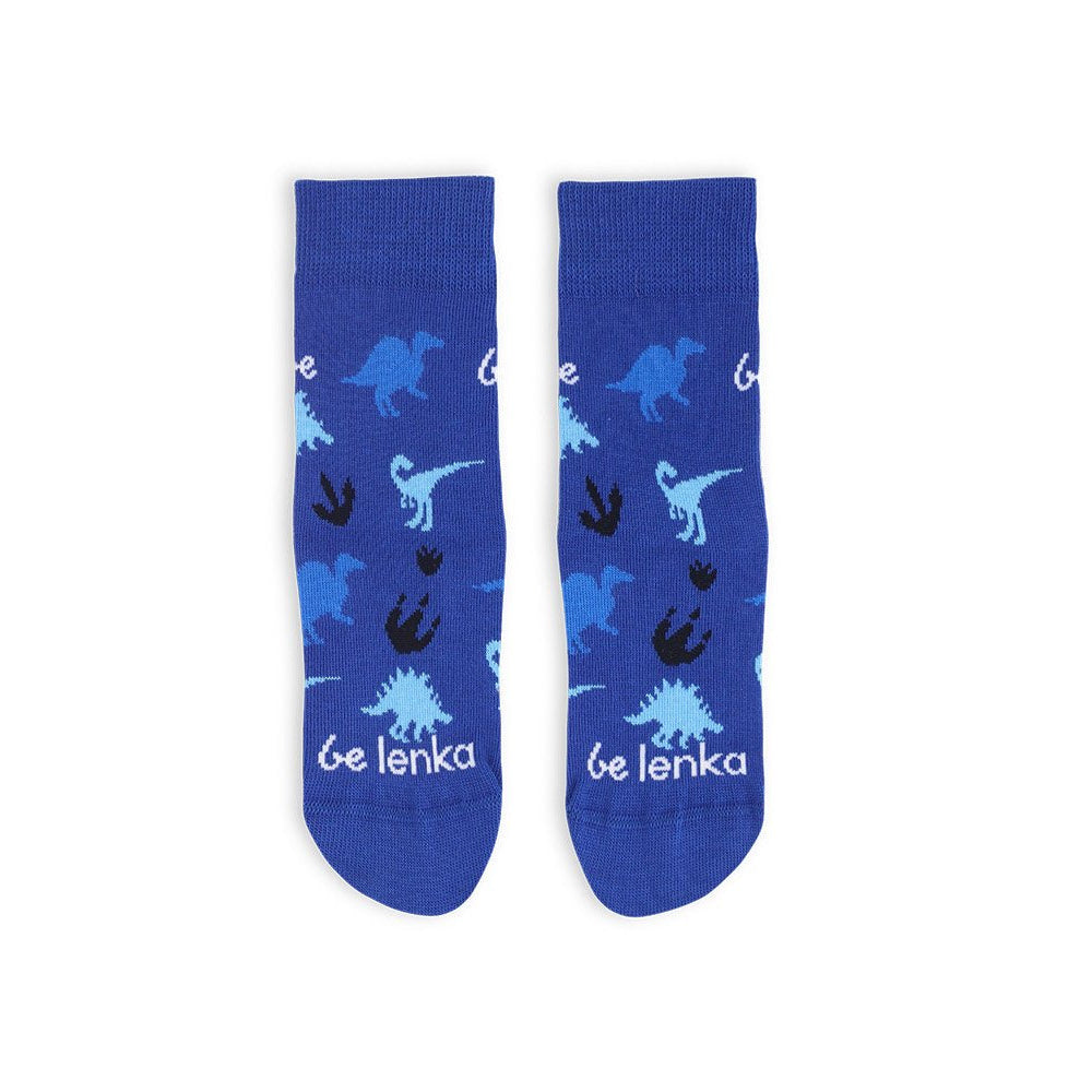 Be Lenka Calcetines Kids Crew - Dino Royal Blue