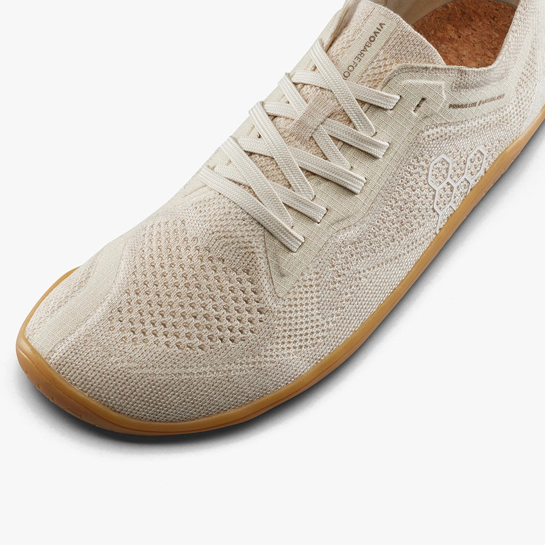 Vivobarefoot Primus Lite Knit Natural Mujer - Coconut