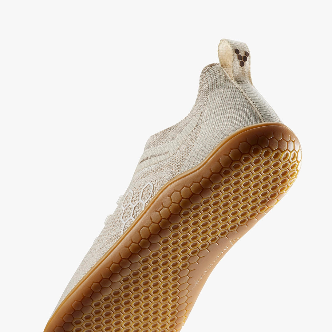 Vivobarefoot Primus Lite Knit Natural Mujer - Coconut
