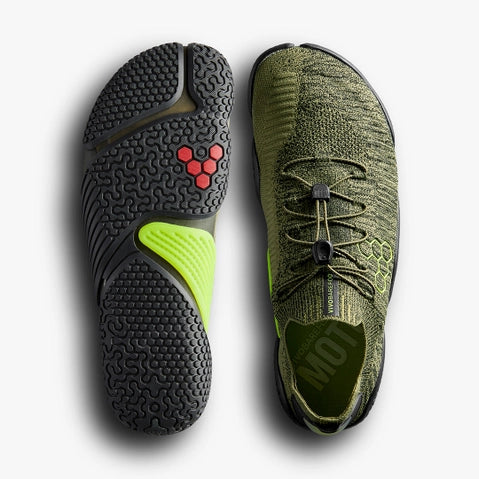 Vivobarefoot Motus Flex Hombre - Forest Green-Acid Lime