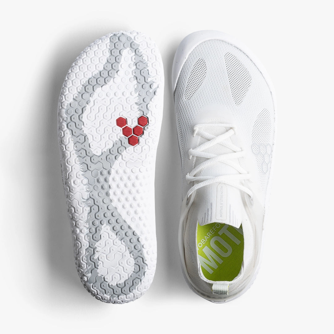 Vivobarefoot Motus Strength Mujer - Bright White-Grey