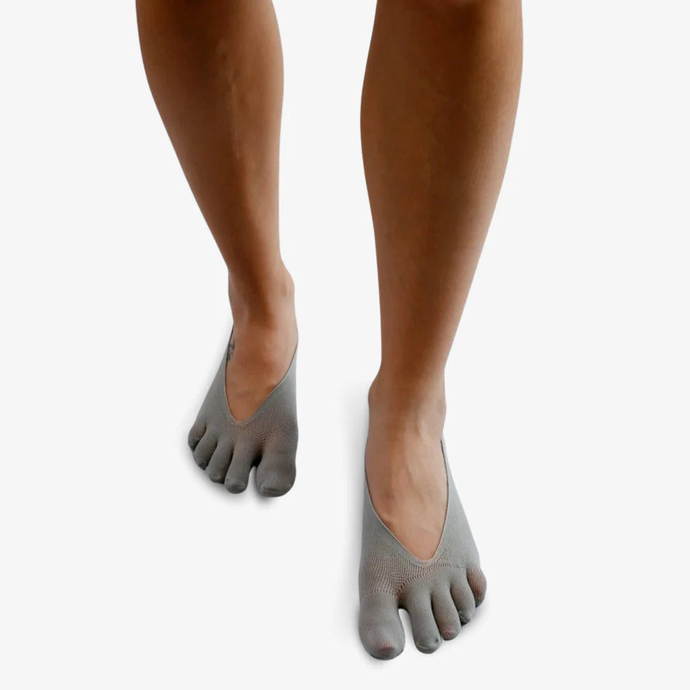 Roots Calcetines invisibles 5 dedos Pinkies - Gris