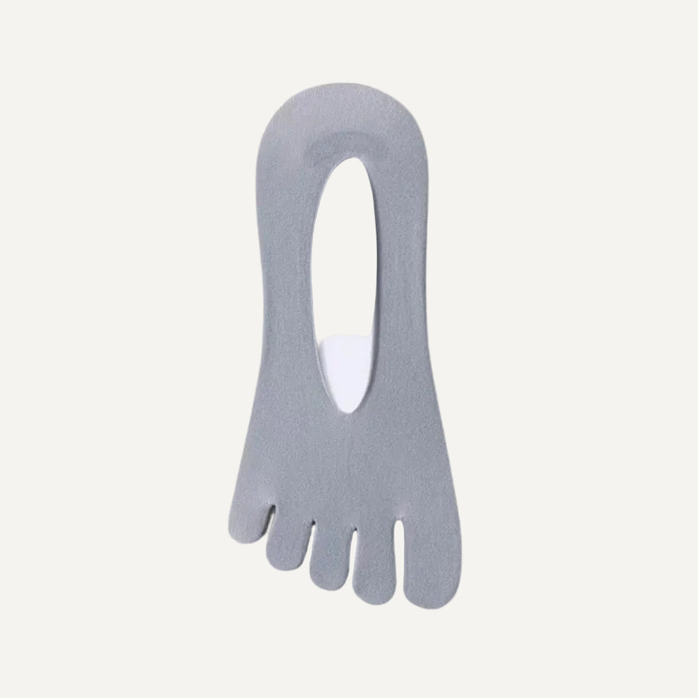 Roots Calcetines invisibles 5 dedos Pinkies - Gris