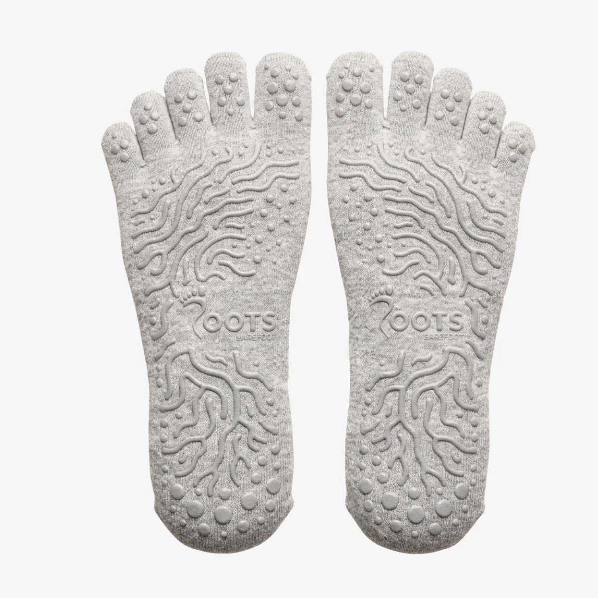 Roots Calcetines 5dedos Tobilleros Antideslizantes - Gris