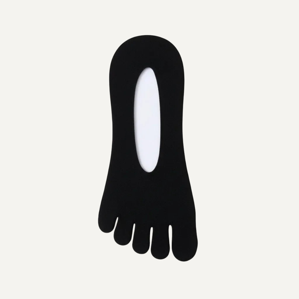 Roots Calcetines invisibles 5 dedos Pinkies - Negro