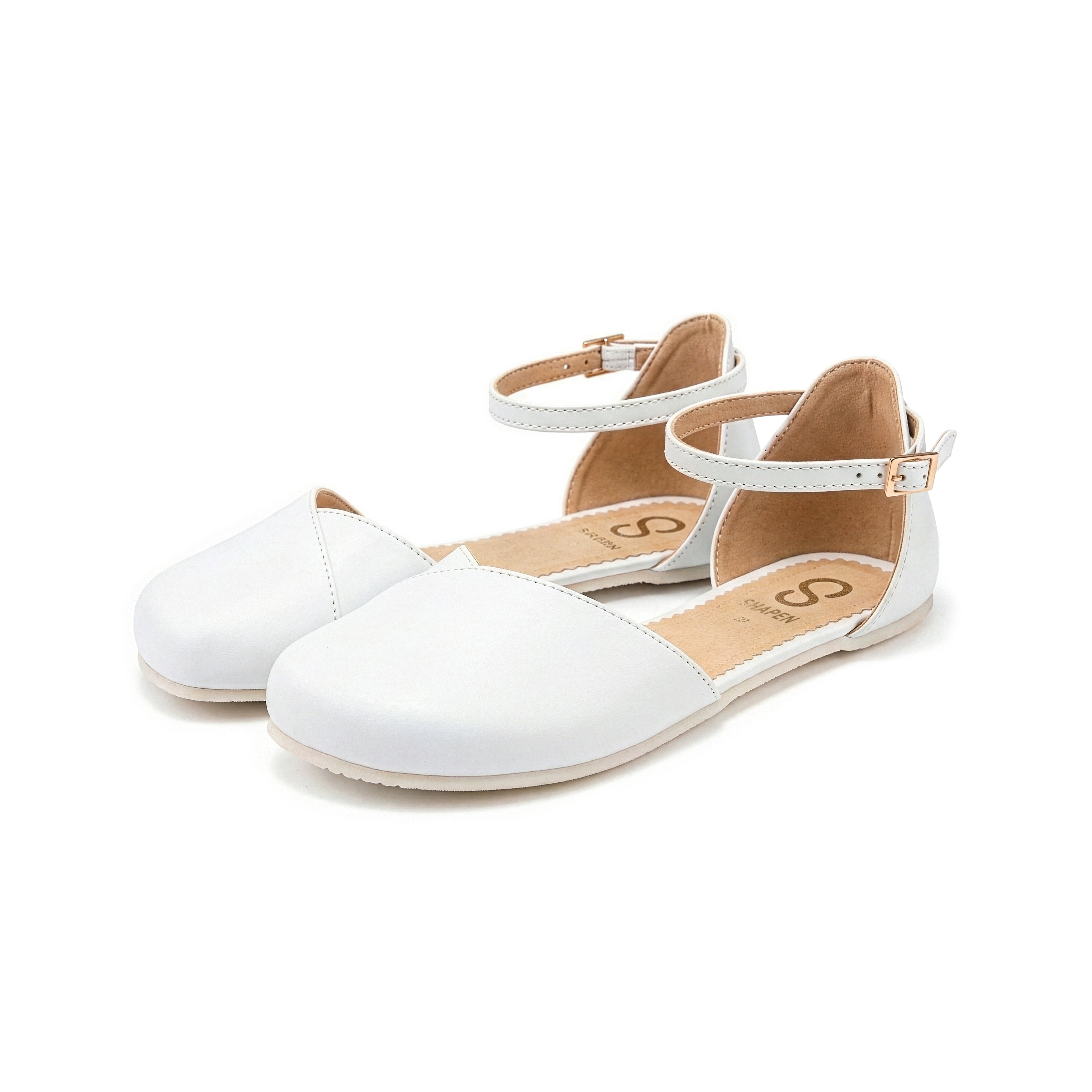 Shapen Poppy Sandalia - White