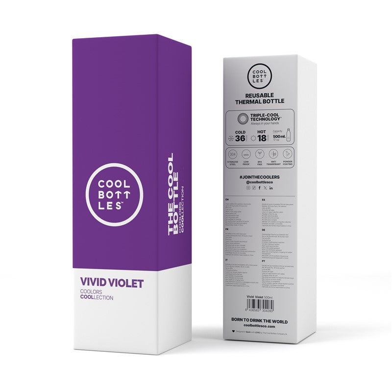 Cool Bottles Botella - Vivid Violet 500 ml