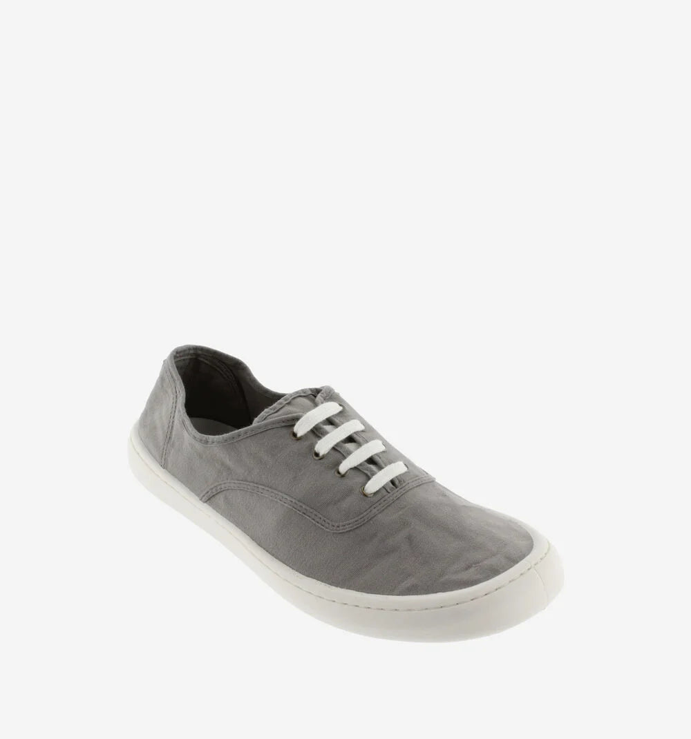 Victoria Olmo Barefoot Lona - Gris (Cordón Blanco)