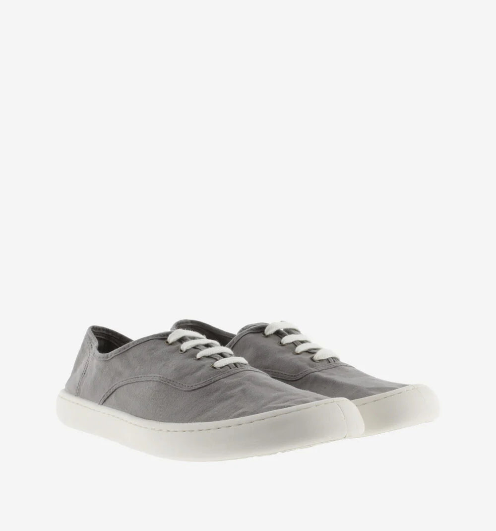 Victoria Olmo Barefoot Lona - Gris (Cordón Blanco)