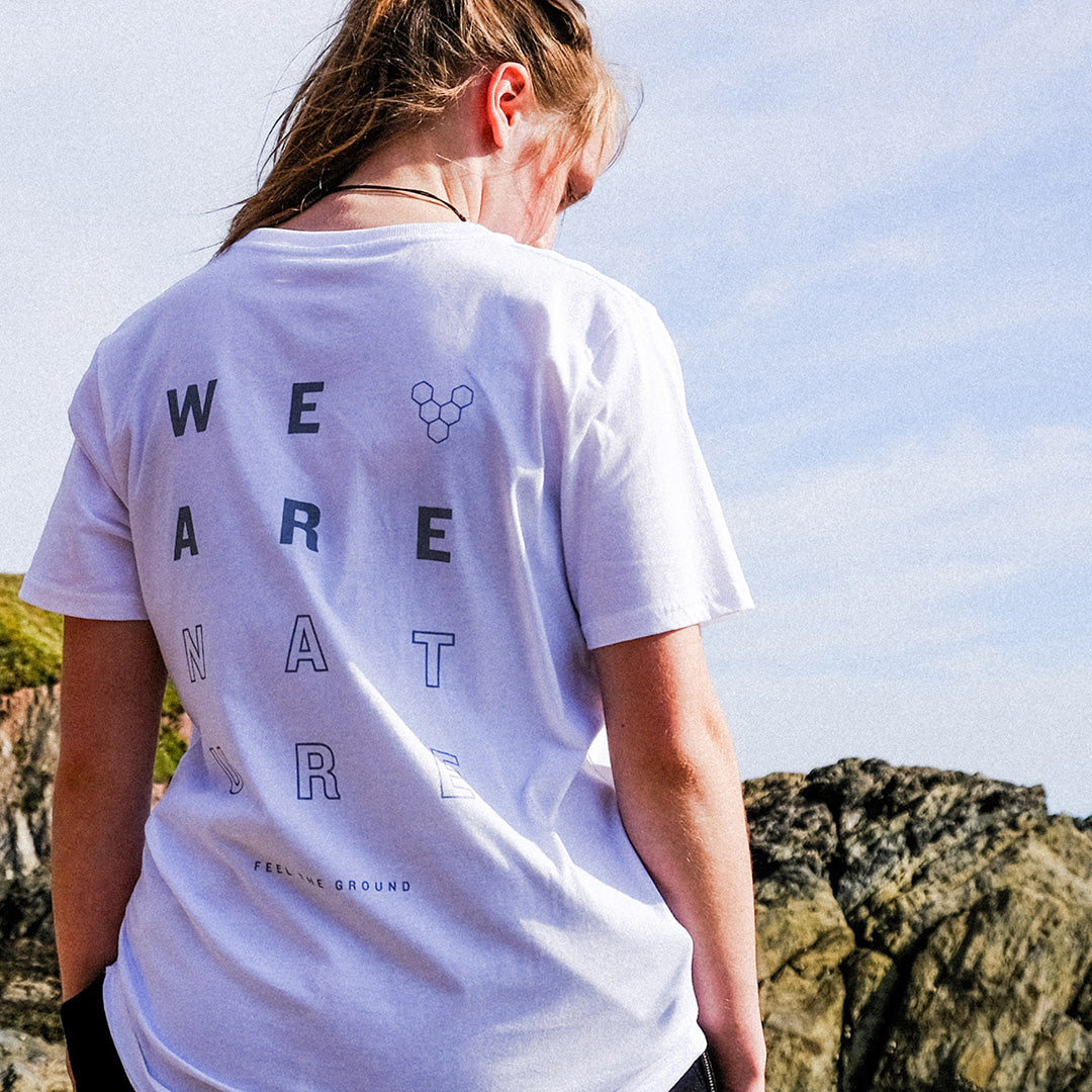 Vivobarefoot Camiseta Unisex We are Nature - White