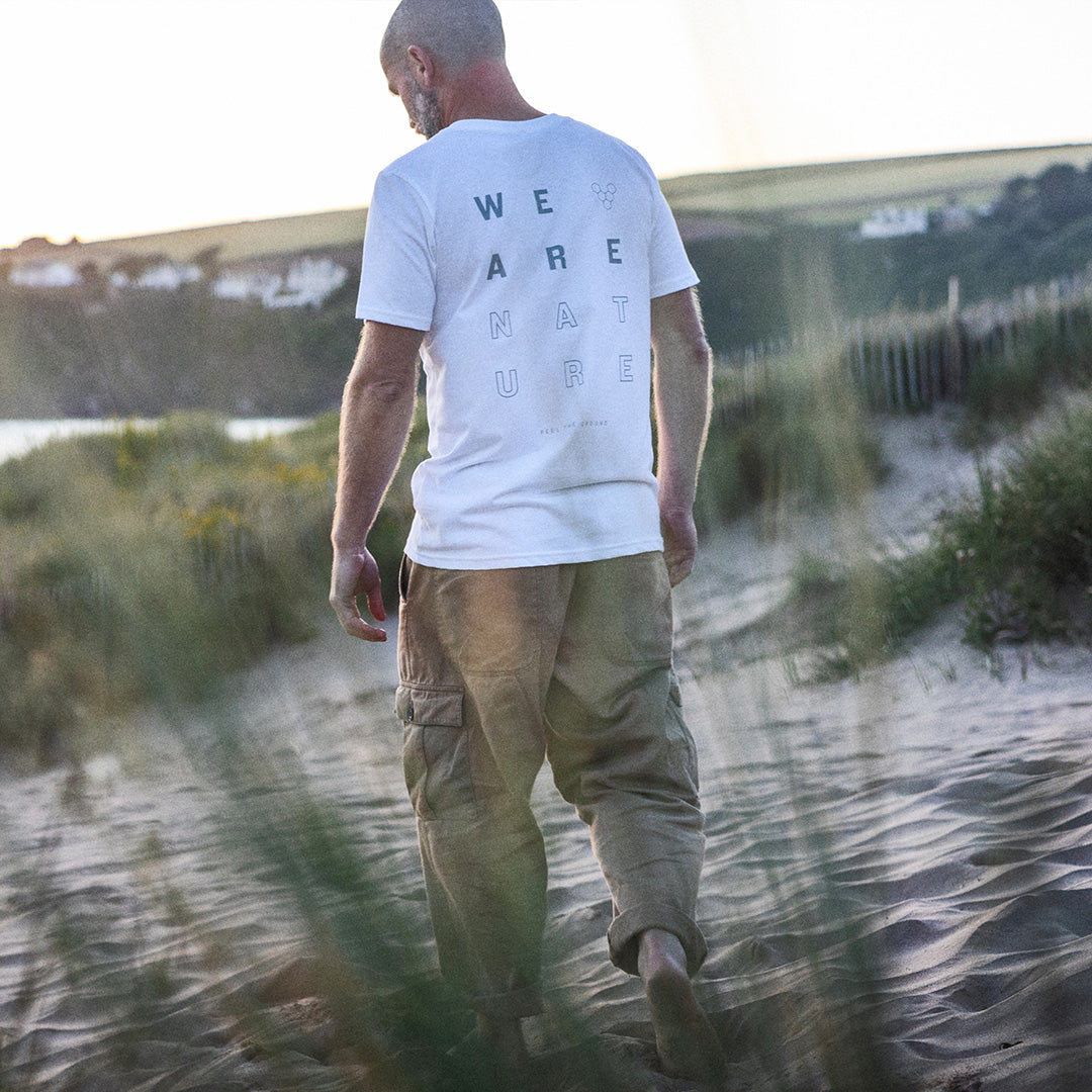 Vivobarefoot Camiseta Unisex We are Nature - White