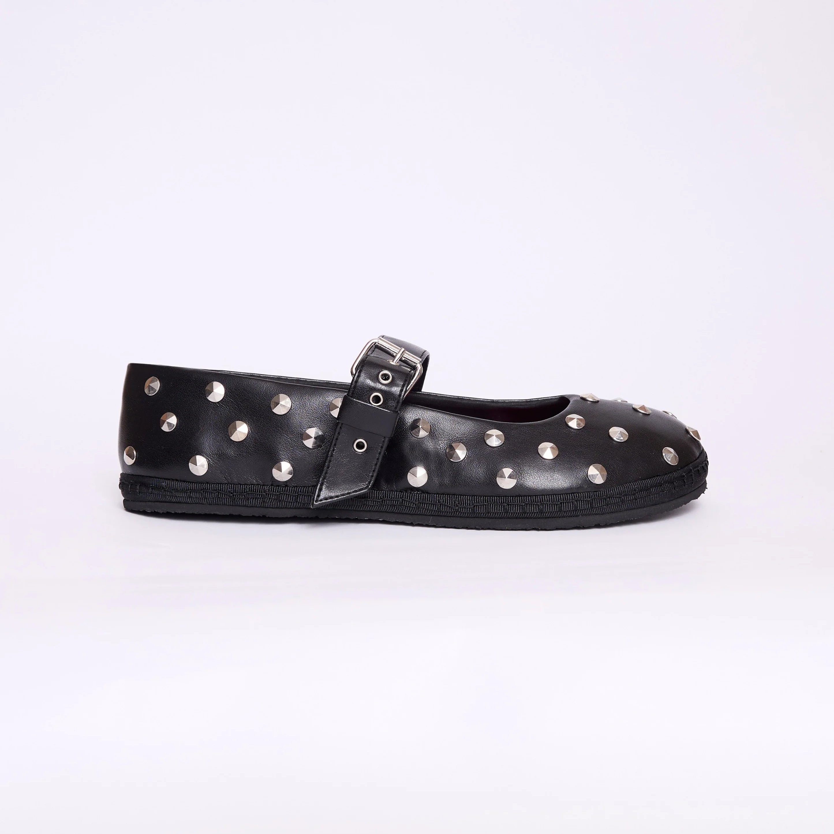 Barevene Cattiva Mary Belt Ferro - Vegan Black Leather