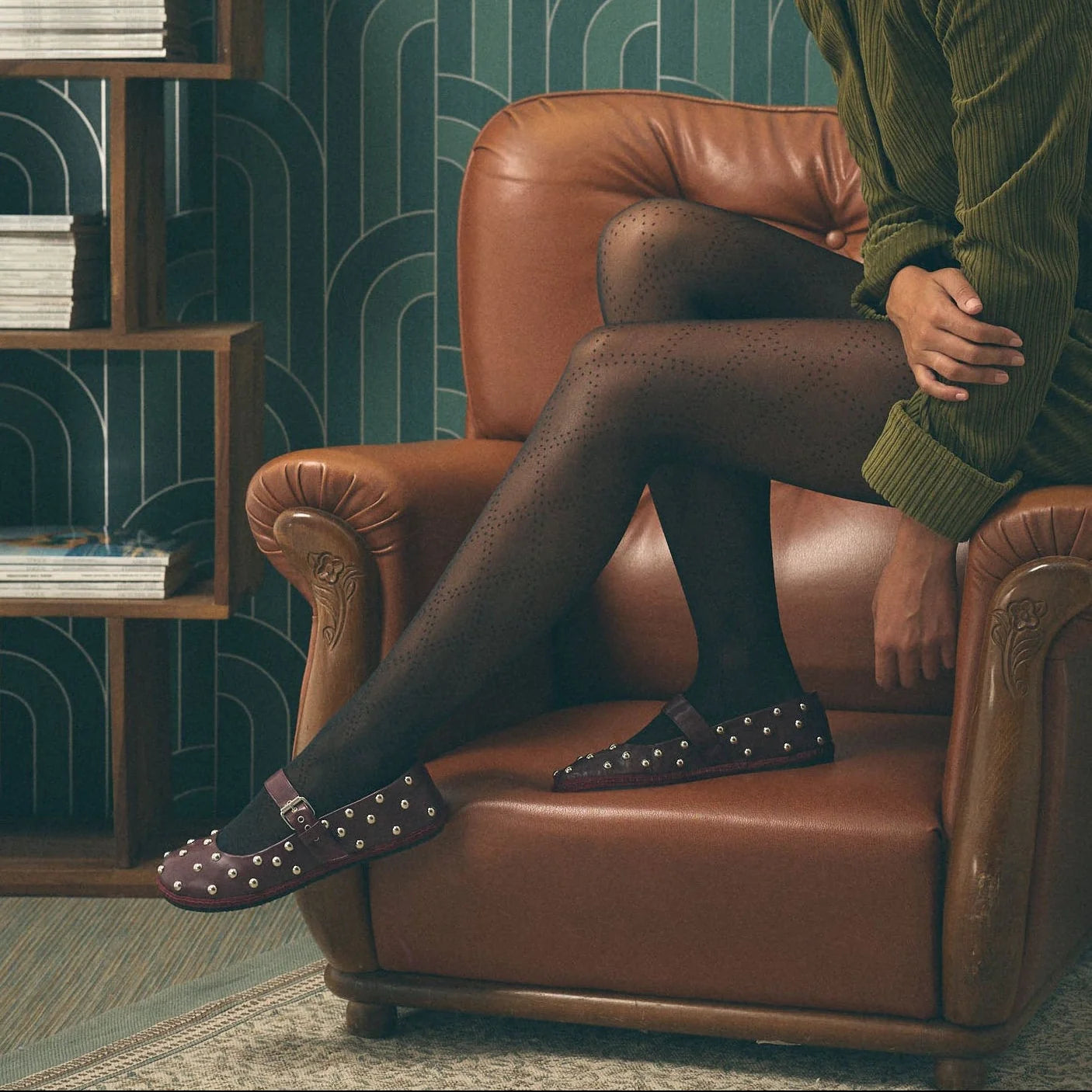 Barevene Cattiva Mary Belt Barcarola - Vegan Burdeos Leather