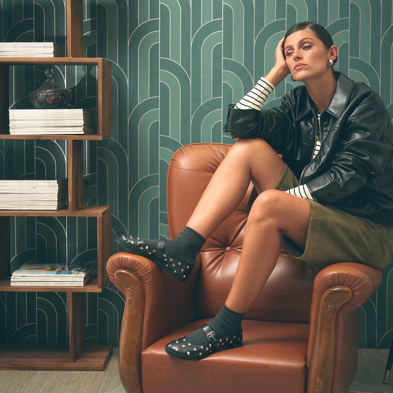 Barevene Cattiva Mary Belt Ferro - Vegan Black Leather