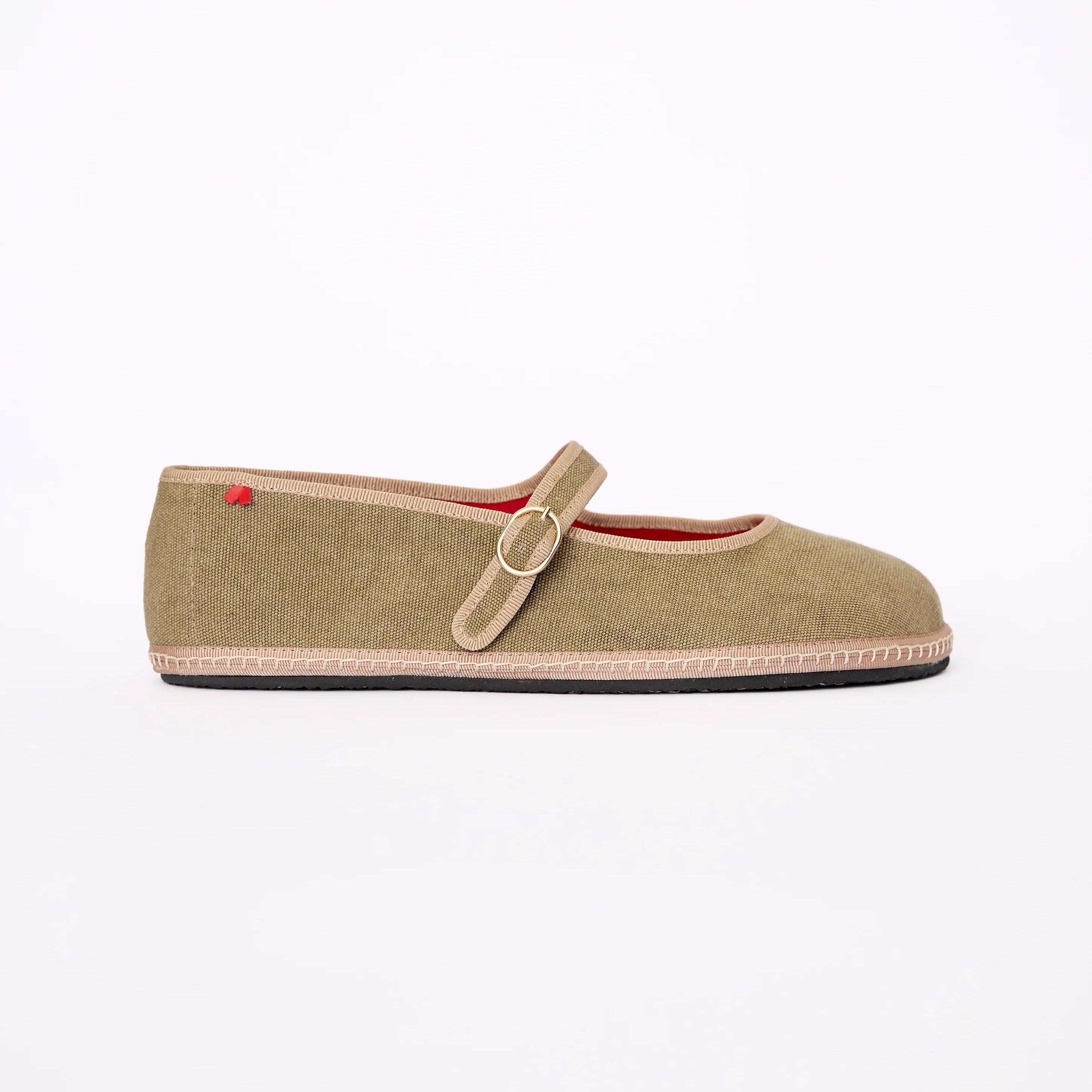Barevene Vacanza Mary Jane Olivo - Kaki-Beige
