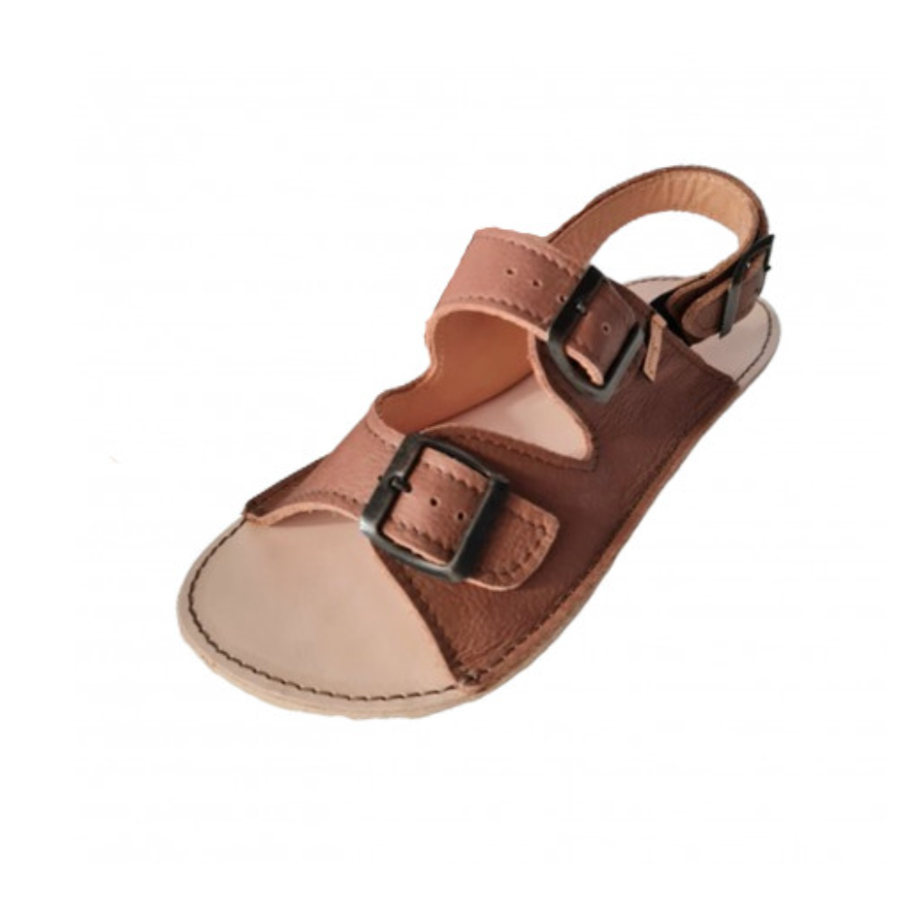 Tomar Creation Sandalias Triple Hebilla - Caramelo