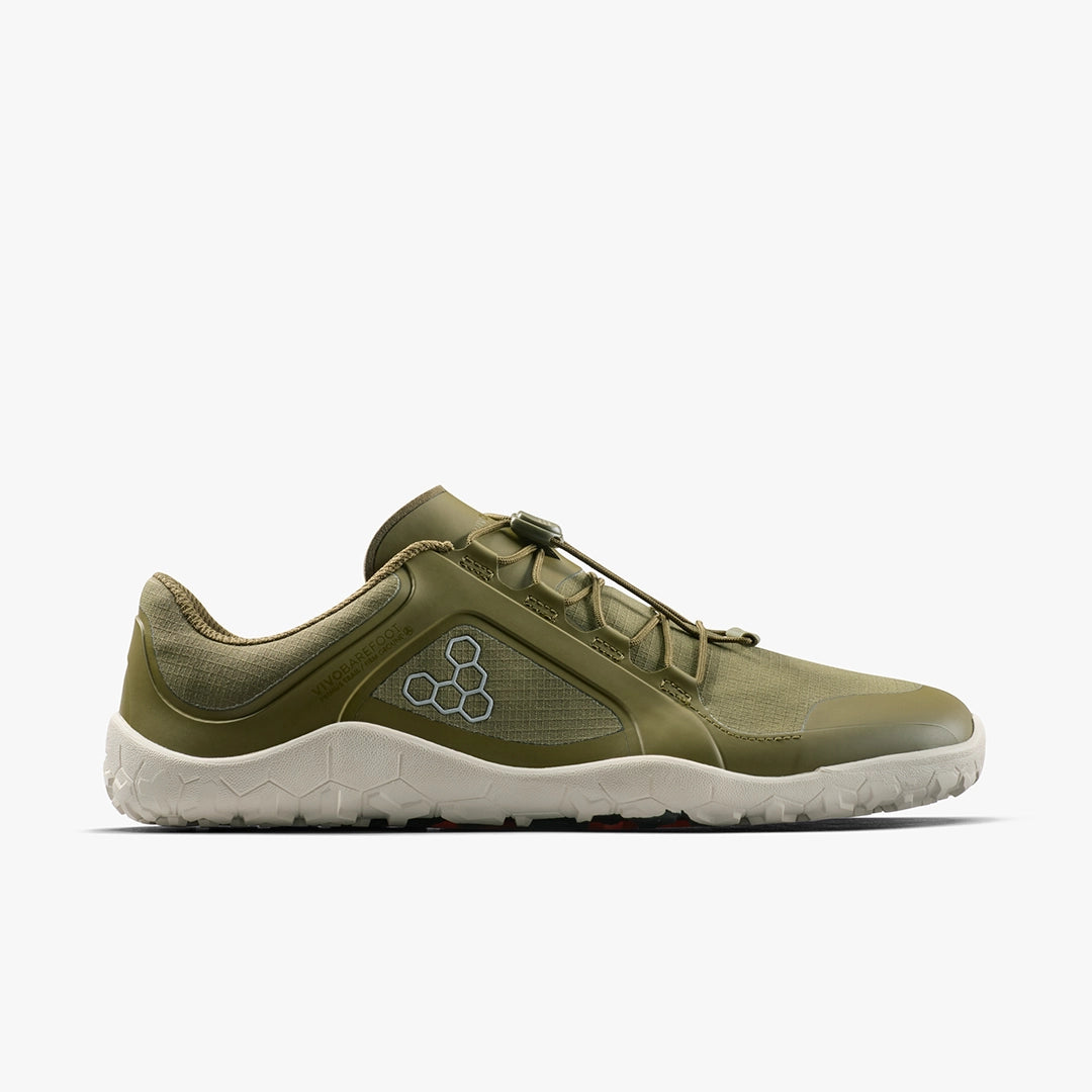 Vivobarefoot Primus Trail III All Weather FG Hombre - Dark Olive - White