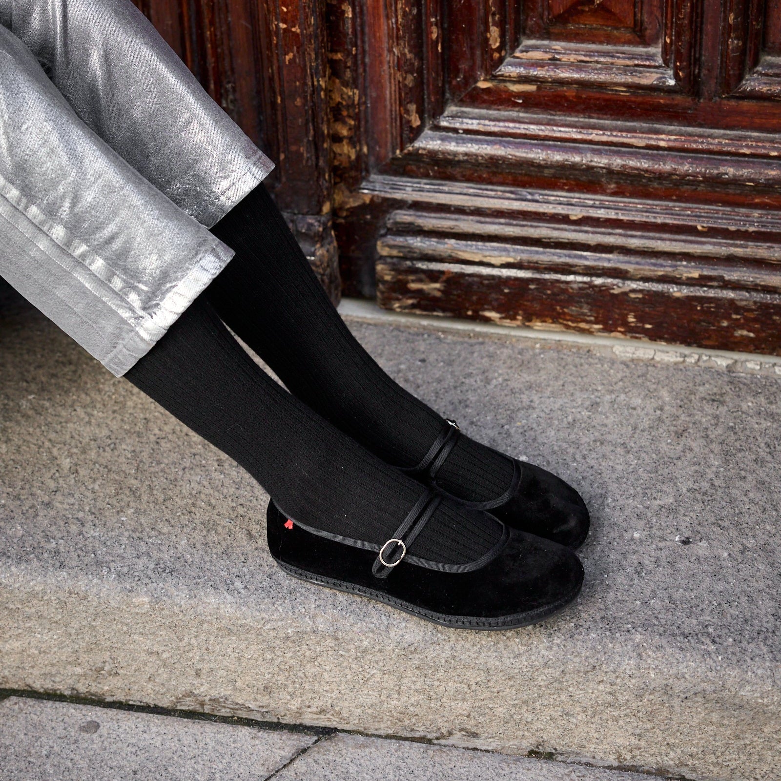 Barevene Venezia Mary Jane Casanova - Black-Black