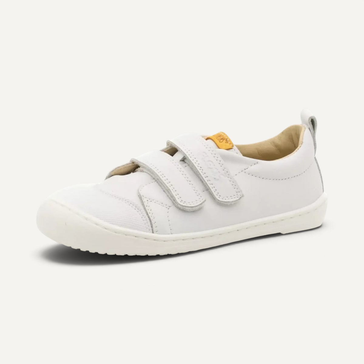 Zapatillas barefoot blancas Flexinens 9000-R de zoireo en piel con cierre de velcro y puntera reforzada