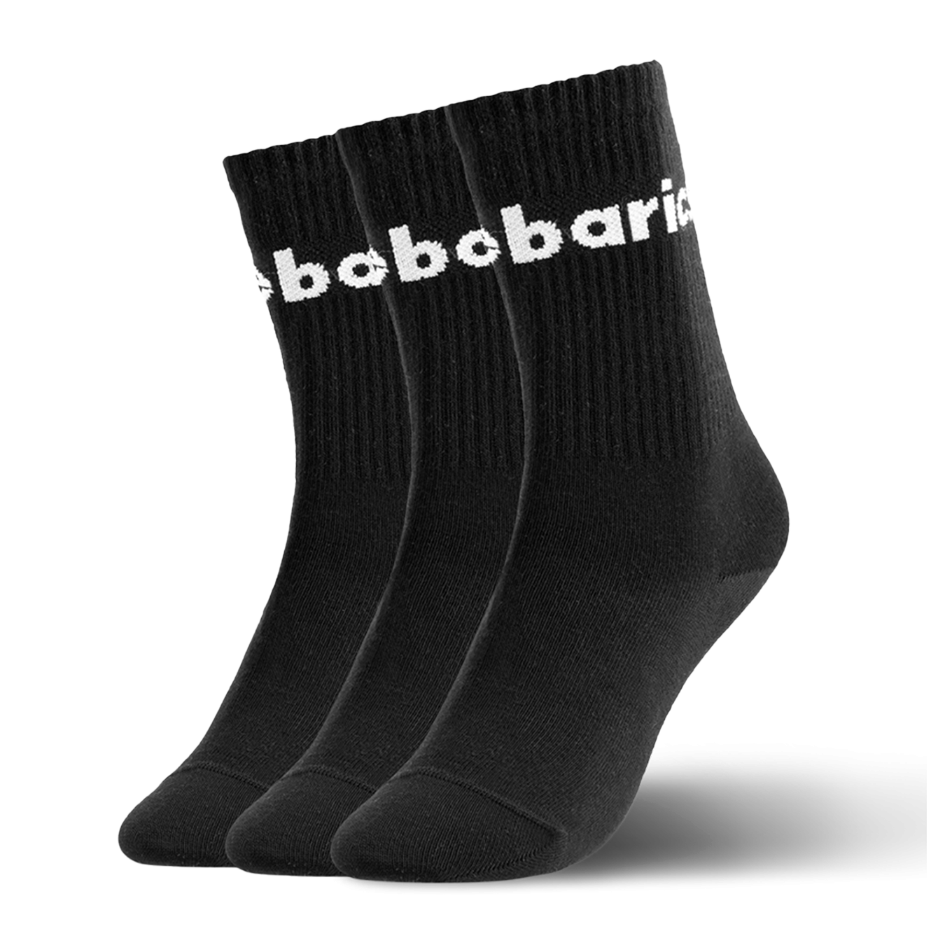Barebarics Calcetines Crew Big Logo 3 Pack - Negro