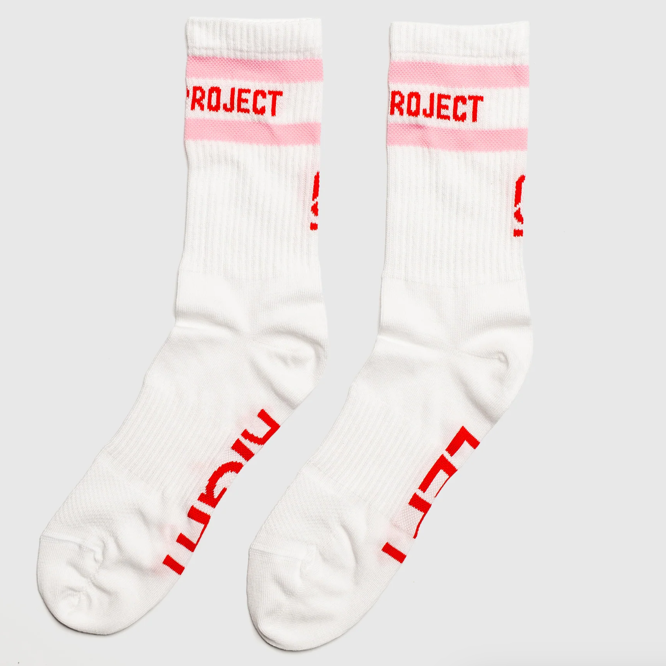 Ohne Project Calcetines Barefoot Retro - White-Pink-Red