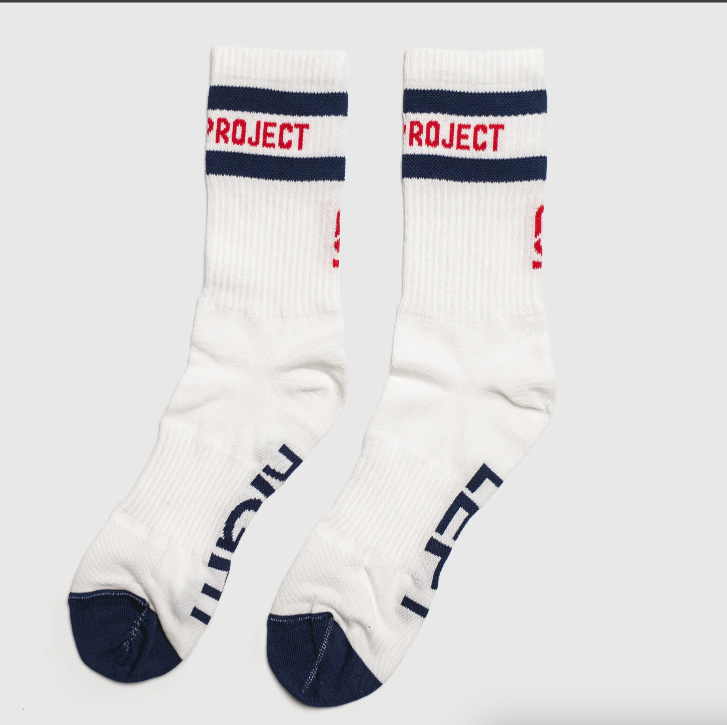 Ohne Project Calcetines Barefoot Retro - White-Navy