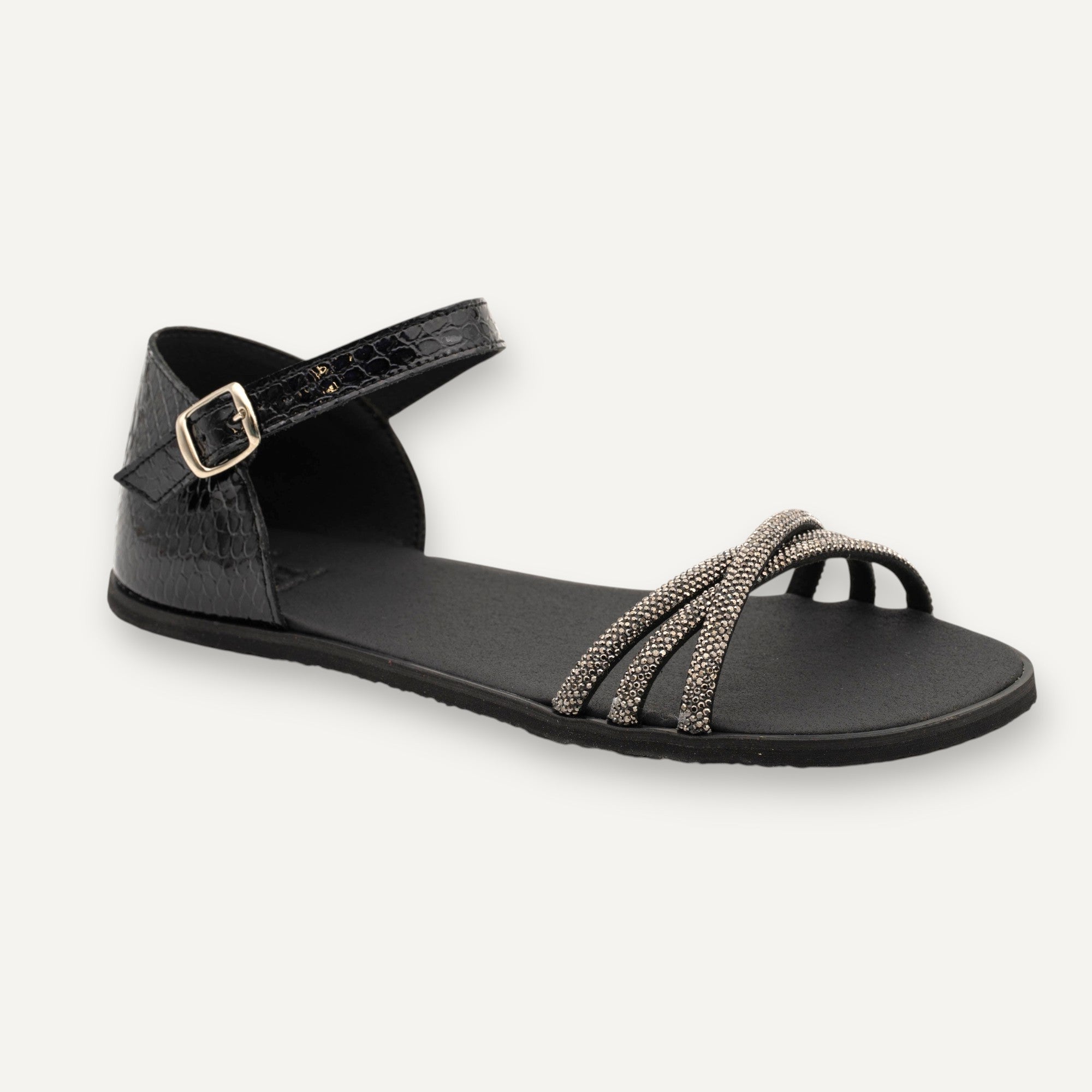 Flexinens Sandalia S-6626-PR - Plomo-Negro