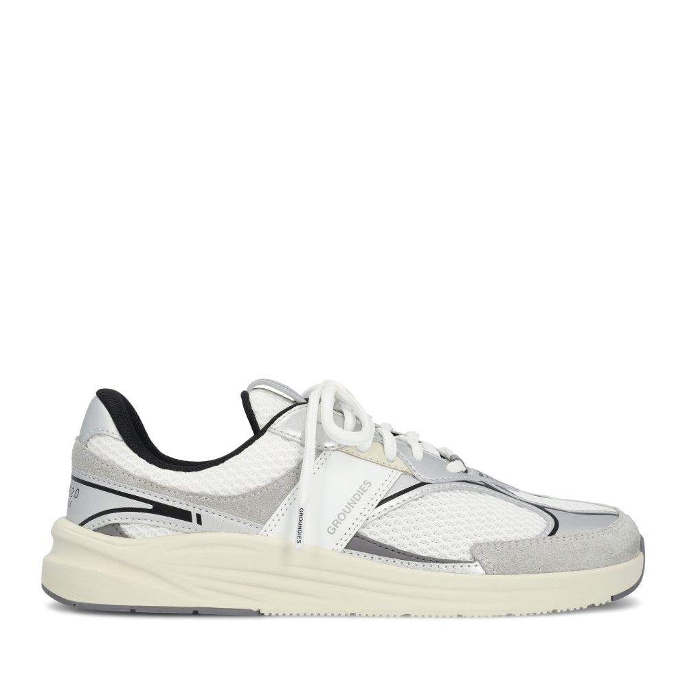 Groundies Starlite 2.0 Mujer - Blanco-Plateado-Negro