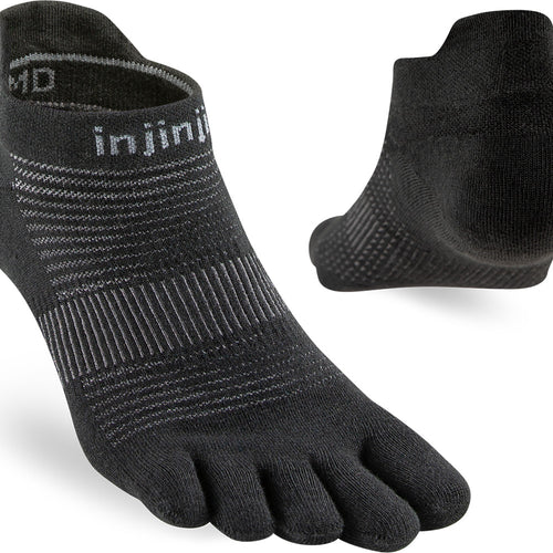 Injinji Calcetines Run No-show - Black
