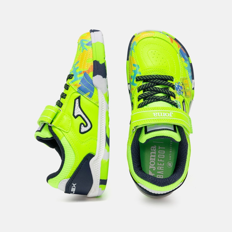 Joma Barefoot Top Flex Junior Futbol Sala - Flúor Indoor (velcro)