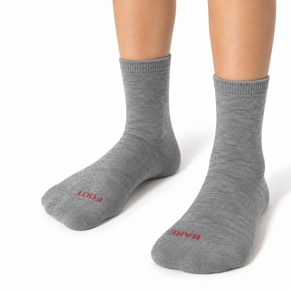 Condor Calcetines Barefoot Altos - Gris Claro