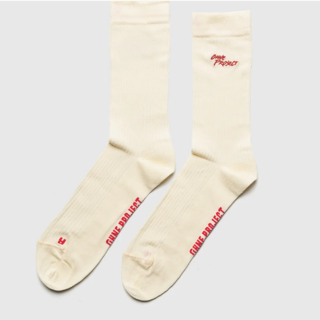 Ohne Project Calcetines Classic - Crema - Rojo