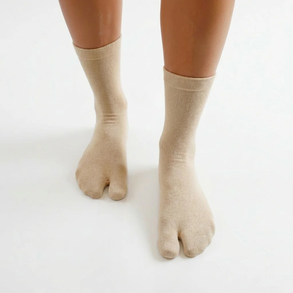 Roots Calcetines Tabi - Beige