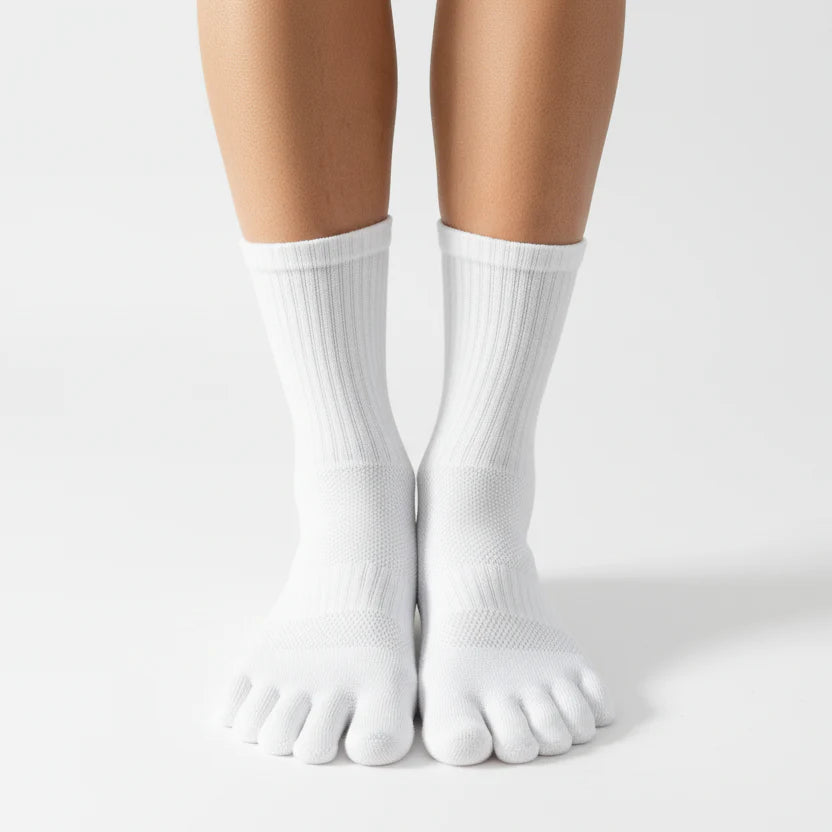 Roots Calcetines 5dedos Sport Técnicos - Blanco