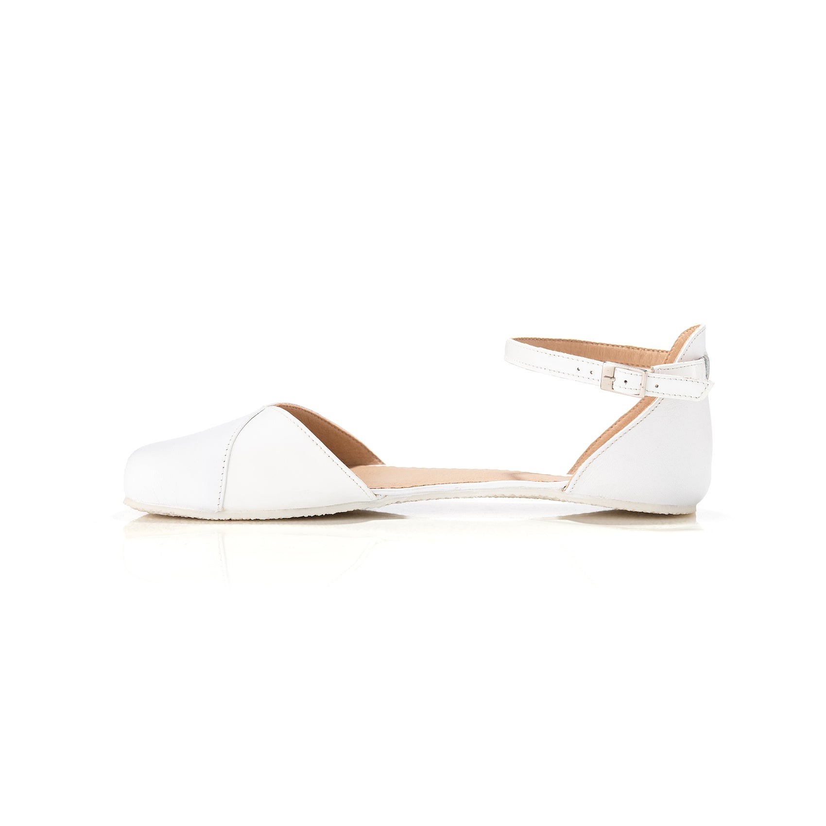 Shapen Poppy Sandalia - White