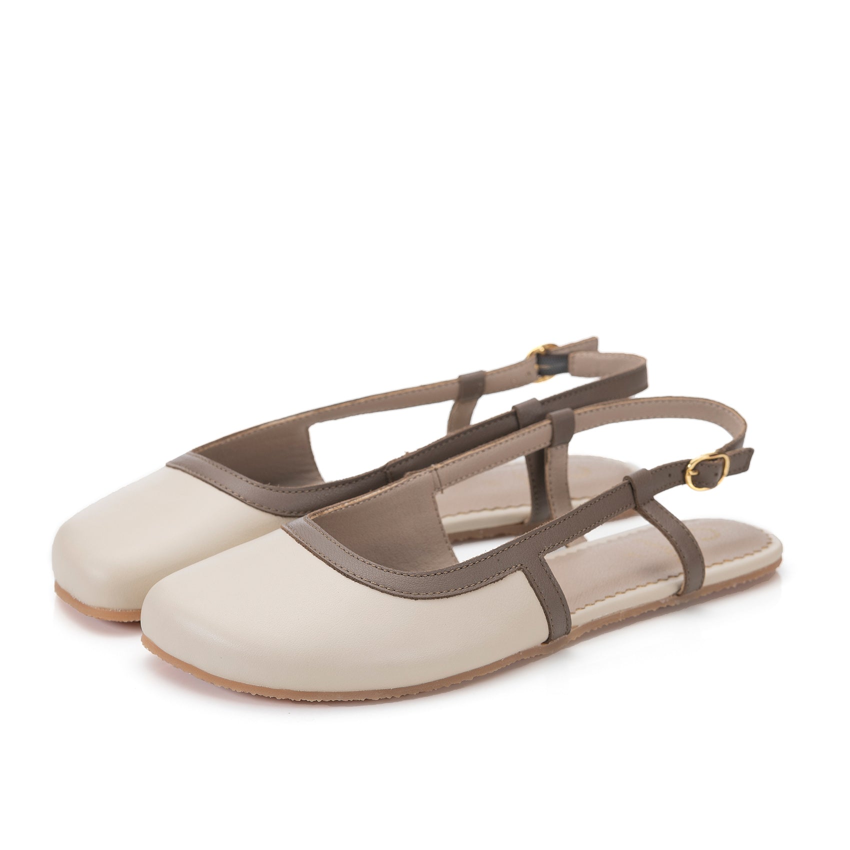 Shapen Twiggy Sandalia - Beige - Brown