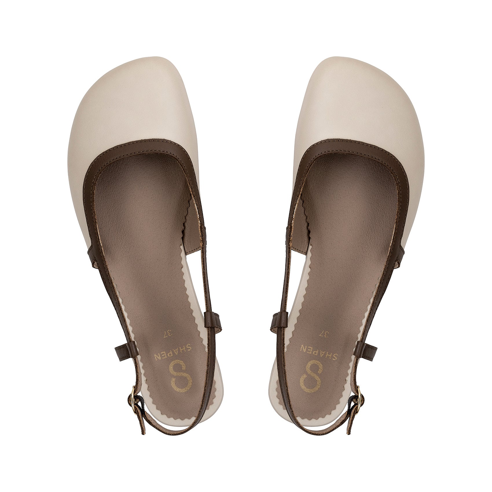 Shapen Twiggy Sandalia - Beige - Brown