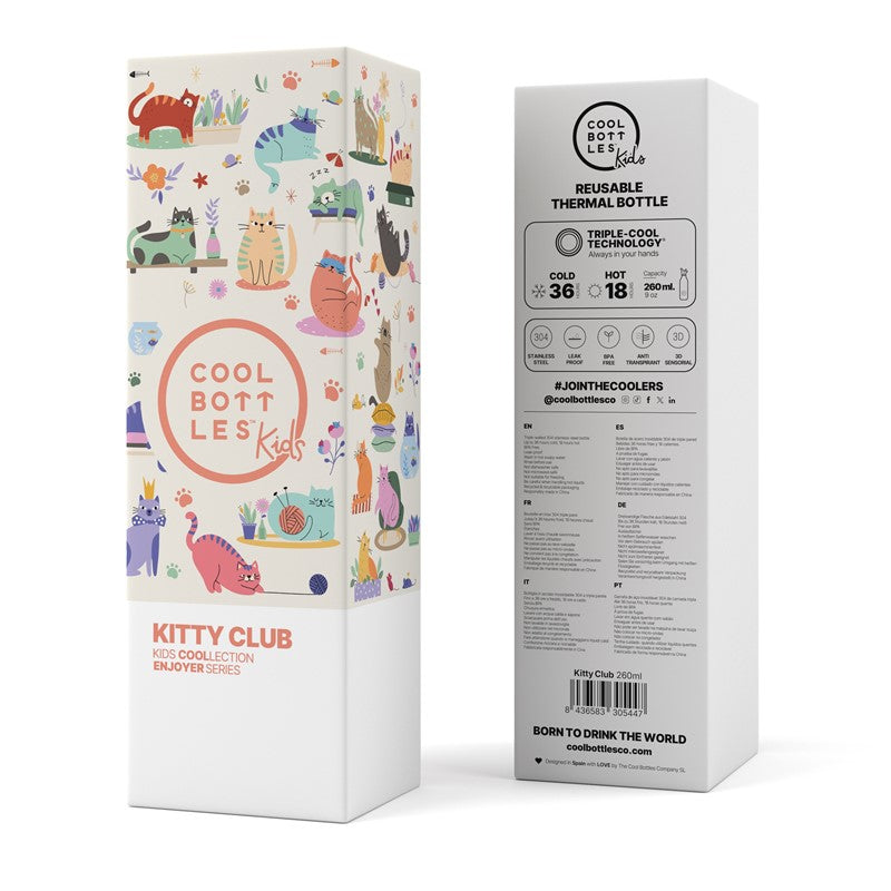 Cool Bottles Botella Kids - Kitty Club 260 ml