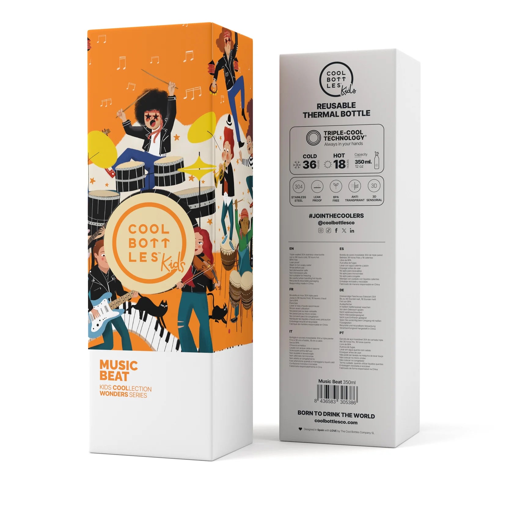The Kids Bottle - Music Beat 350ml